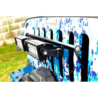 Steinjager® - External Grille Mounted Cree 8" 2x36W Rectangular Combo Spot/Flood Beam LED Lights and Brackets