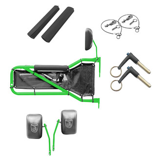 Steinjager® - Neon Green Front Tube Door Kit with Black Mesh