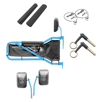 Steinjager® - Playboy Blue Front Tube Door Kit with Black Mesh