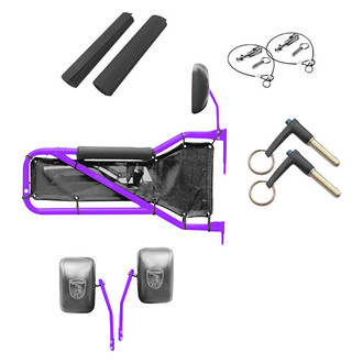 Steinjager® - Sinbad Purple Front Tube Door Kit with Black Mesh