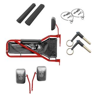 Steinjager® - Red Baron Front Tube Door Kit with Black Mesh