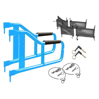 Steinjager® - Playboy Blue Front Tube Door Kit with Black Mesh