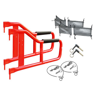 Steinjager® - Red Baron Front Tube Door Kit with Black Mesh