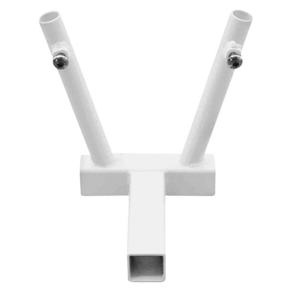 Steinjager® - Cloud White Hitch Mounted Dual Flag Holder