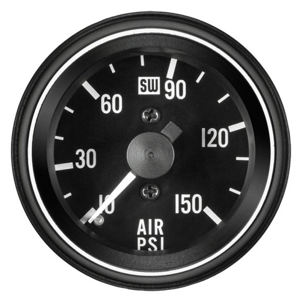 Stewart Warner® - Heavy Duty Series 2-1/16" Mechanical Air Pressure Gauge, 150 PSI