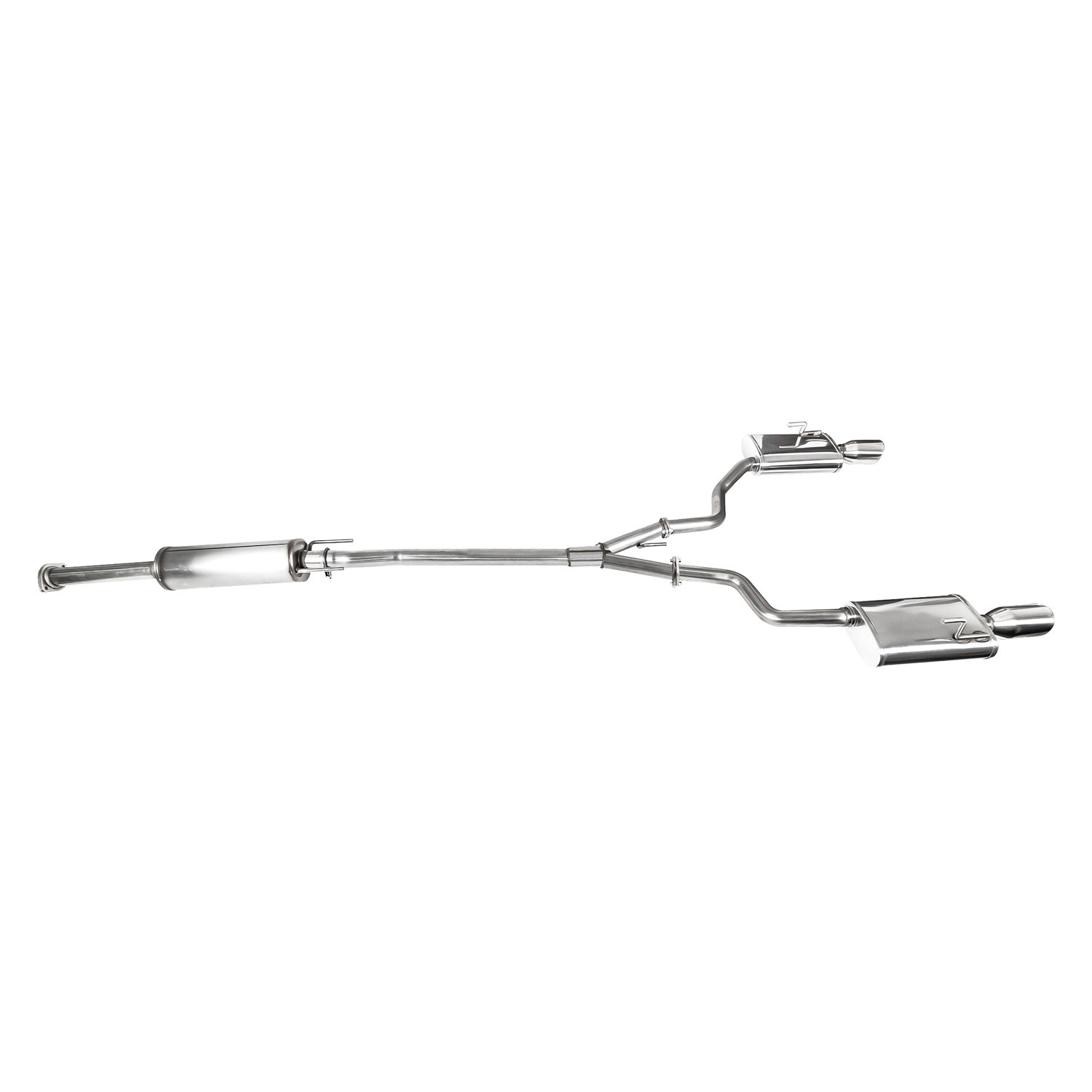 Stillen® 504398 - 304 SS Cat-Back Exhaust System with Split Rear Exit