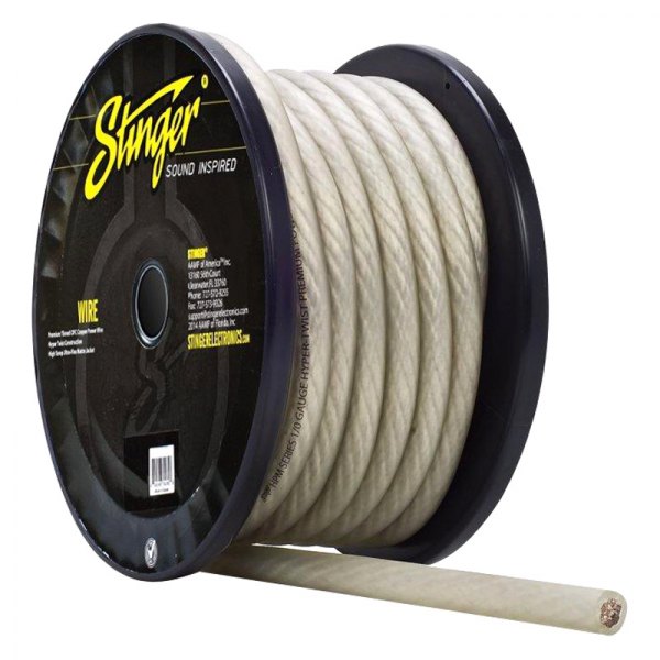 Stinger® - HPM Series 1/0 AWG Single 50' Clear Stranded GPT Power Wire