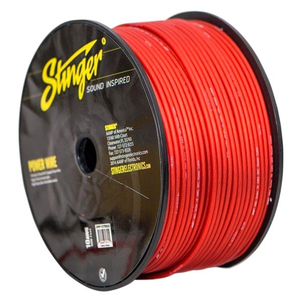 Stinger® - Pro Series 10 AWG Single 250' Matte Red Stranded PVC Power Wire
