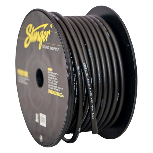 Stinger® - Pro Series 4 AWG Single 100' Black Stranded PVC Power Wire