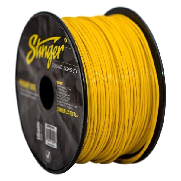 Stinger® - Pro Series 18 AWG Single 500' Yellow Stranded PVC Primary Wire