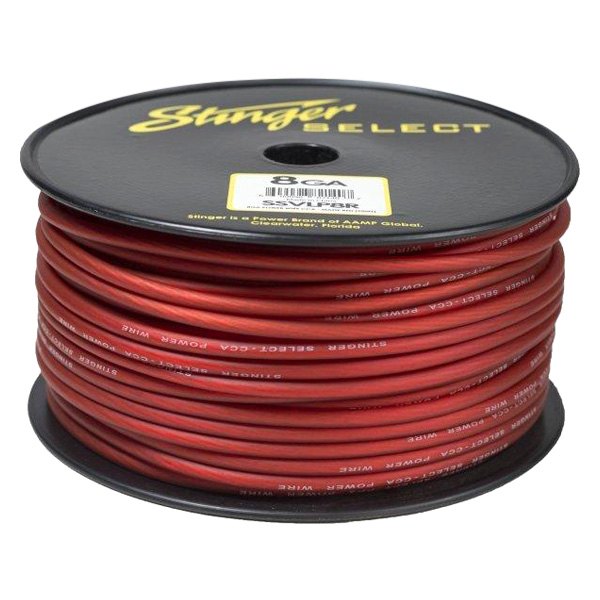 Stinger® - Select Series 8 AWG Single 100' Matte Red Stranded PVC Power Wire
