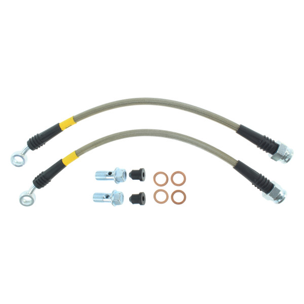 StopTech Stainless Steel Rear Brake Lines | 2003-2006 Mitsubishi Evo 8/9 (950.46504)