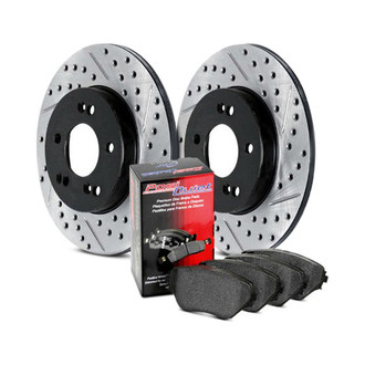 StopTech® - Street Drilled and Slotted 1-Piece Rear Brake Kit