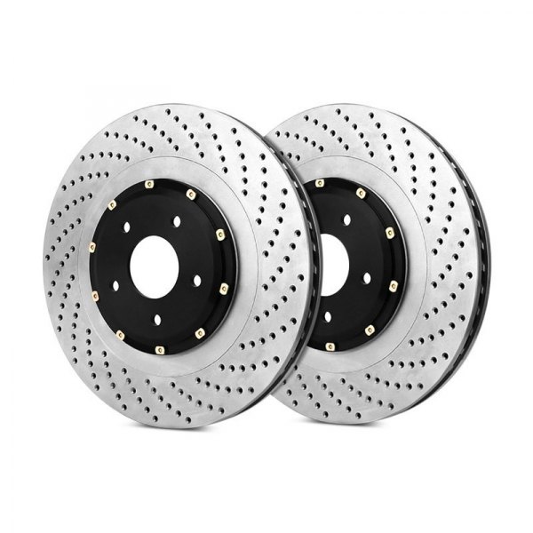 StopTech® - AeroRotor™ Drilled 2-Piece Front Brake Rotors