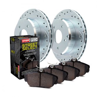 Rear Brake Kit StopTech 939.33539 Street Axle Pack Drilled 