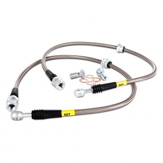Transparent Hose & Stainless Banjos Pro Braking PBR9333-CLR-SIL Rear Braided Brake Line Transparent Hose & Stainless Banjos Pro Braking PBR9333-CLR-SIL Rear Braided Brake Line