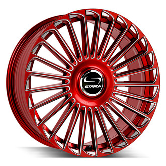 STRADA® - MARTELLO Candy Red with Milled Accents
