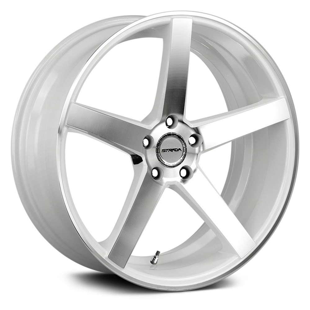 STRADA® PERFETTO Wheels - White with Machined Face Rims