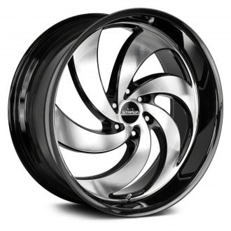 STRADA STREET CLASSICS® - RETRO 6 Gloss Black with Machined Face