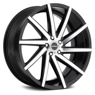 STRADA® SEGA Wheels - Gloss Black with Machined Face Rims