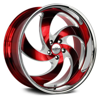 STRADA STREET CLASSICS® - RETRO 5 Candy Red with Milled Accents and SS Lip