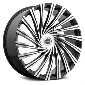 STRADA® - TORNADO Gloss Black with Machined Face