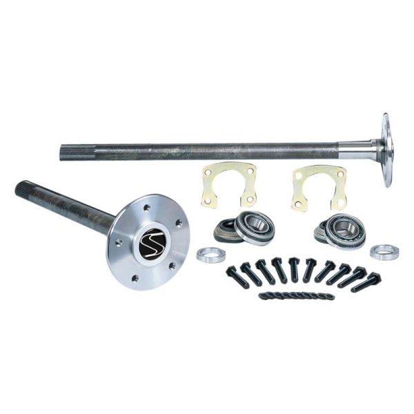 Strange® - Alloy Rear Axle Package with Axle Bearings, Retainer Plates and Studs