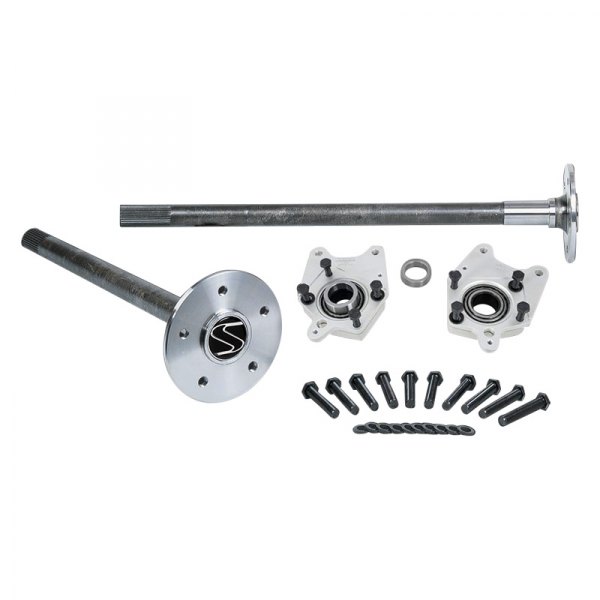Strange® - Alloy Rear Alloy Axle Package with C-Clip Eliminator Kit and Studs