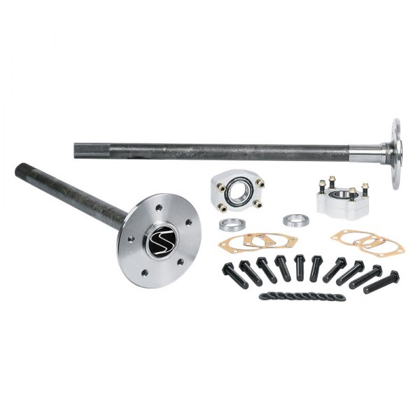 Strange® - Alloy Rear Alloy Axle Package with C-Clip Eliminator Kit and Studs