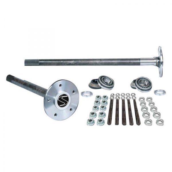 Strange® - Alloy Front Passenger Side Axle Package with Axle Bearings and Wheel Studs