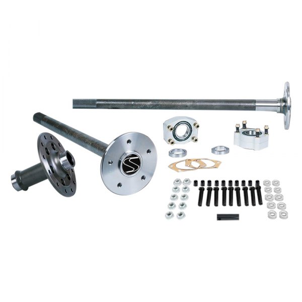 Strange® - Alloy Rear Driver Side Alloy Axle Package with Spool and C-Clip Eliminator Kit