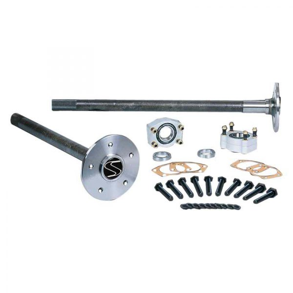 Strange® - Alloy Rear Driver Side Alloy Axle Package with C-Clip Eliminator Kit and Studs