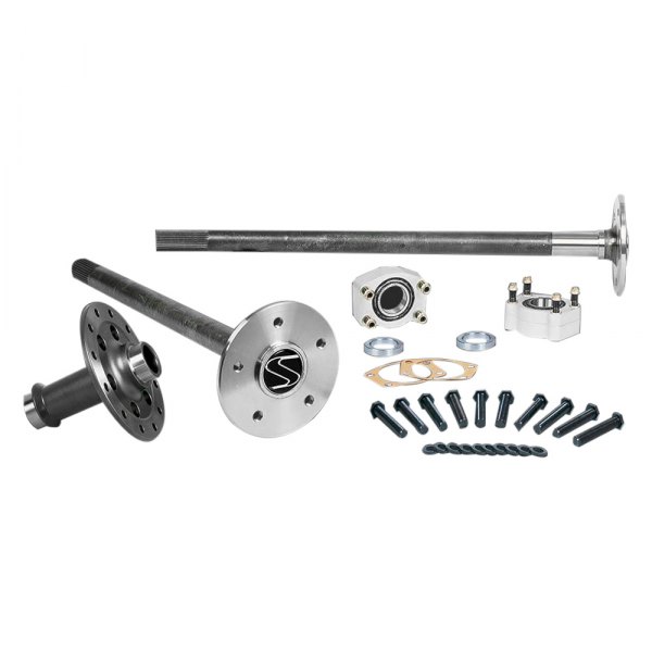 Strange® - Alloy Rear Driver Side Alloy Axle Package with Spool and C-Clip Eliminator Kit