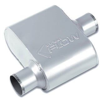 Street Flow® - Aluminized Steel Oval 1 Chamber Exhaust Muffler