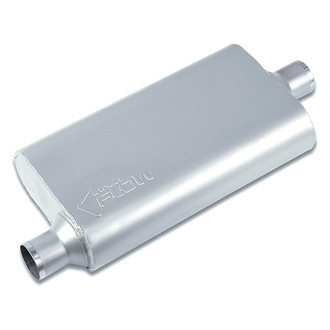 Street Flow® - Aluminized Steel Oval 3 Chamber Exhaust Muffler