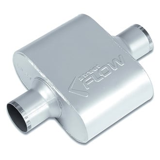 Street Flow® - Aluminized Steel Oval 1 Chamber Exhaust Muffler