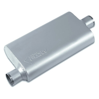 Street Flow® - Aluminized Steel Oval 3 Chamber Exhaust Muffler