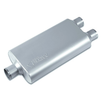 Street Flow® - Aluminized Steel Oval 3 Chamber Exhaust Muffler