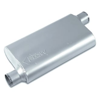 Street Flow® - Aluminized Steel Oval 3 Chamber Exhaust Muffler