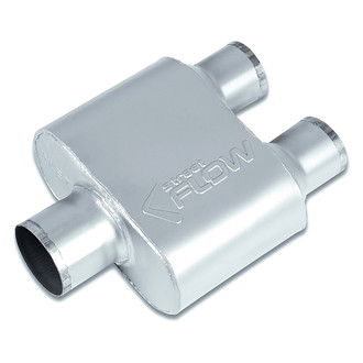Street Flow® - Aluminized Steel Oval 1 Chamber Exhaust Muffler