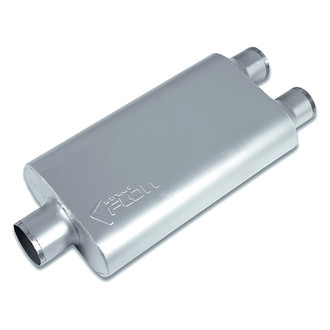 Street Flow® - Aluminized Steel Oval 3 Chamber Exhaust Muffler