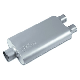 Street Flow® - Aluminized Steel Oval 3 Chamber Exhaust Muffler