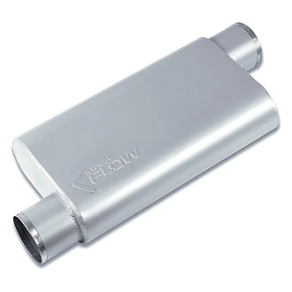 Street Flow® - Aluminized Steel Oval 3 Chamber Exhaust Muffler