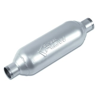 Street Flow® - Aluminized Steel Round Cylindrical Exhaust Muffler