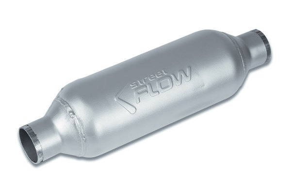 Street Flow® - Aluminized Steel Round Cylindrical Exhaust Muffler