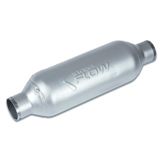 Street Flow® - Aluminized Steel Round Cylindrical Exhaust Muffler