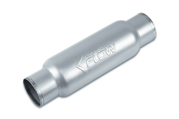 Street Flow® - Aluminized Steel Round Cylindrical Exhaust Muffler