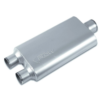 Street Flow® - Aluminized Steel Oval 3 Chamber Exhaust Muffler
