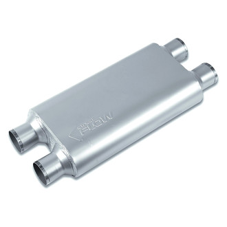 Street Flow® - Aluminized Steel Oval 3 Chamber Exhaust Muffler