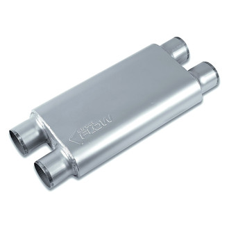 Street Flow® - Aluminized Steel Oval 3 Chamber Exhaust Muffler